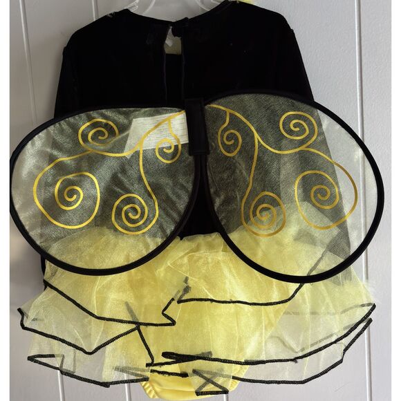 RUBIE'S Toddler 18-24 mos. BUMBLE BEE Bodysuit w Wings Halloween Cosplay Costume - Picture 2 of 3